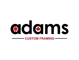 Adams Custom Framing logo design by naldart