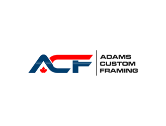 Adams Custom Framing logo design by alby