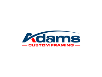 Adams Custom Framing logo design by alby