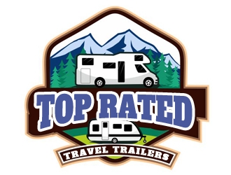 Top Rated Travel Trailers logo design by samueljho