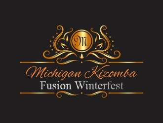 Michigan Kizomba Fusion Winterfest logo design by DanizmaArt