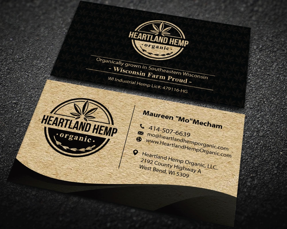 Heartland Hemp Organic logo design by Boomstudioz