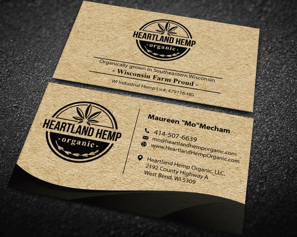 Heartland Hemp Organic logo design by Boomstudioz