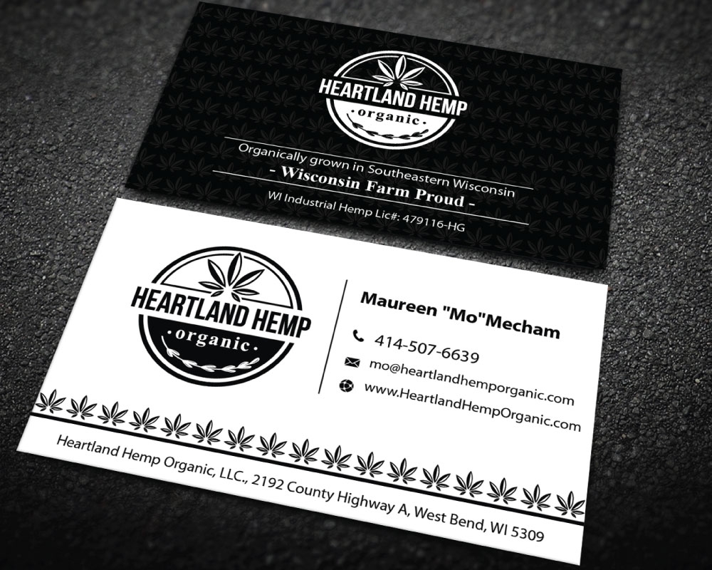 Heartland Hemp Organic logo design by Boomstudioz