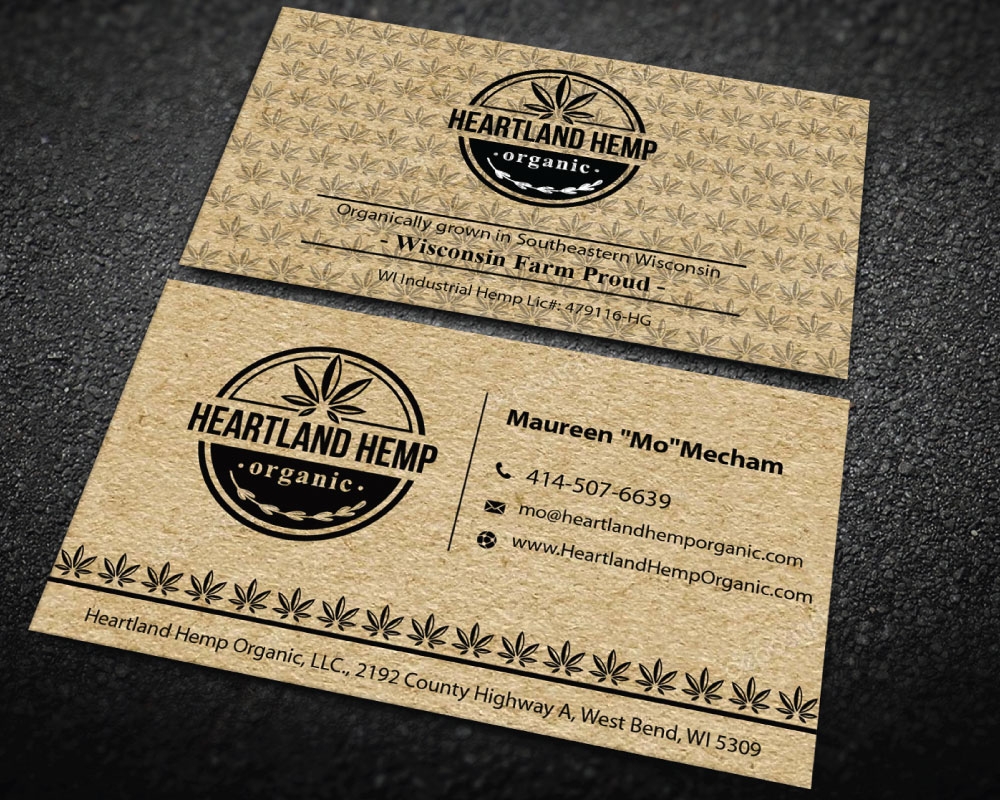 Heartland Hemp Organic logo design by Boomstudioz