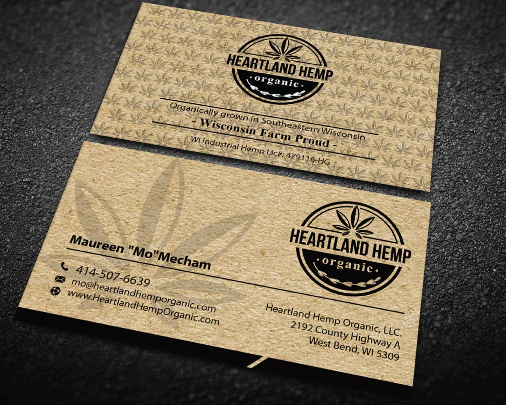 Heartland Hemp Organic logo design by Boomstudioz