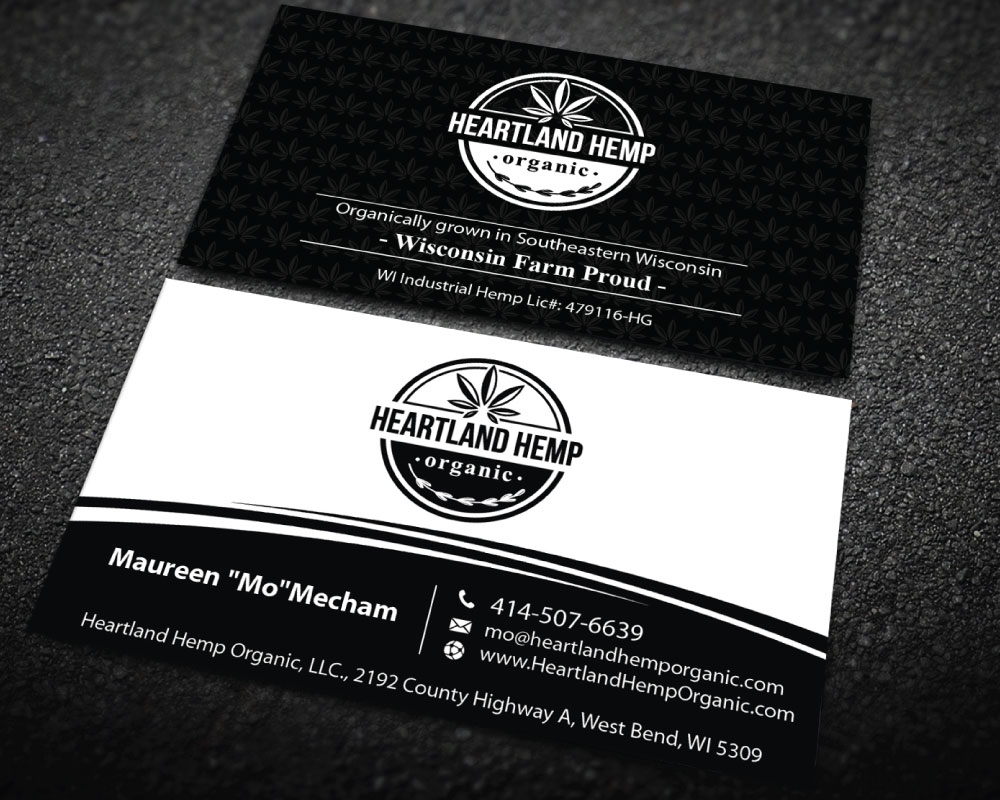 Heartland Hemp Organic logo design by Boomstudioz