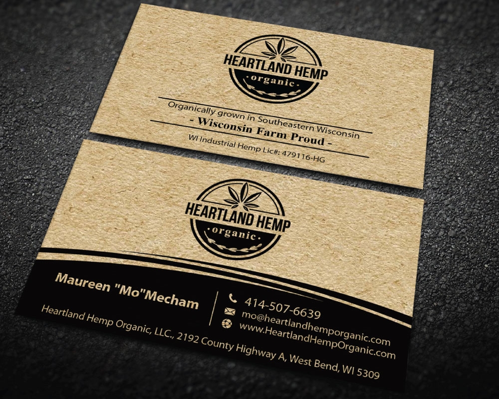 Heartland Hemp Organic logo design by Boomstudioz