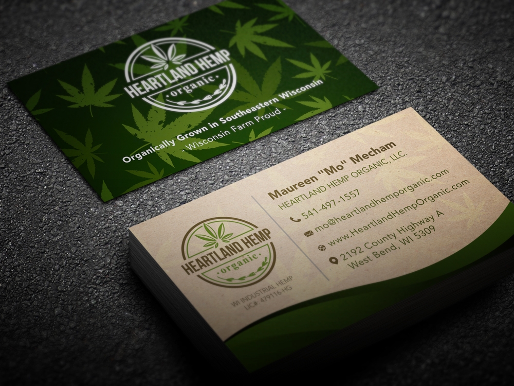 Heartland Hemp Organic logo design by KHAI