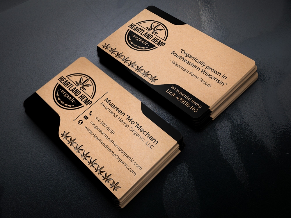 Heartland Hemp Organic logo design by Gelotine