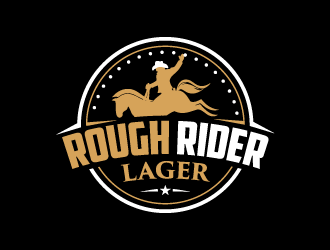 Rough Rider Lager or Rough Rider Beer logo design by dchris