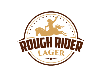 Rough Rider Lager or Rough Rider Beer logo design by dchris