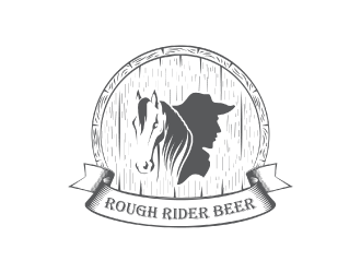 Rough Rider Lager or Rough Rider Beer logo design by nona