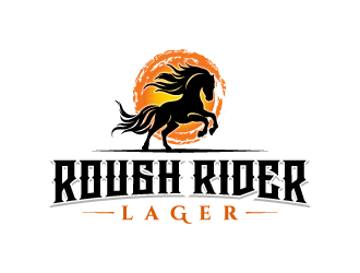 Rough Rider Lager or Rough Rider Beer logo design by pencilhand