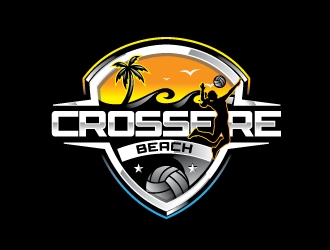 Crossfire Volleyball logo design by gogo