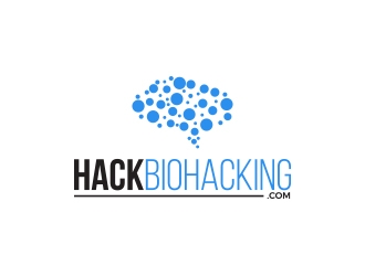 HackBiohacking.com logo design by MarkindDesign