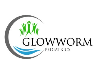 Glowworm Pediatrics logo design by jetzu