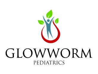 Glowworm Pediatrics logo design by jetzu