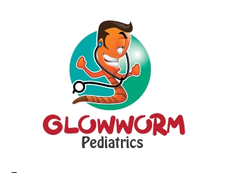Glowworm Pediatrics logo design by adwebicon