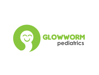 Glowworm Pediatrics logo design by serprimero