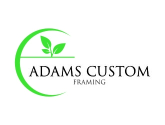 Adams Custom Framing logo design by jetzu