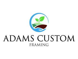 Adams Custom Framing logo design by jetzu