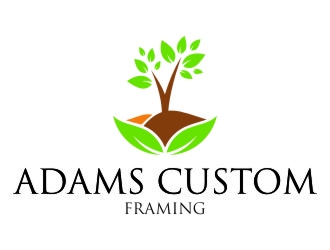 Adams Custom Framing logo design by jetzu