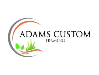 Adams Custom Framing logo design by jetzu