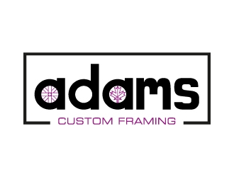 Adams Custom Framing logo design by MUSANG