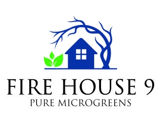 Fire House 9 - Pure Microgreens logo design by jetzu