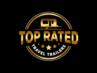 Top Rated Travel Trailers logo design by keylogo