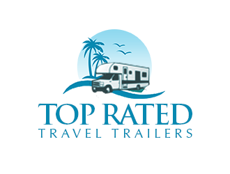 Top Rated Travel Trailers logo design by kunejo