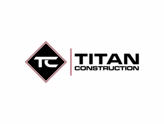 Titan Construction  logo design by santrie