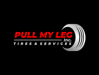 Pull My Leg, Inc. Tires & Services logo design by ammad