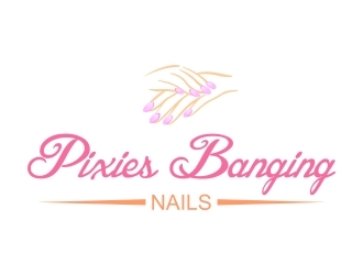 Pixies Banging Nails logo design by naldart