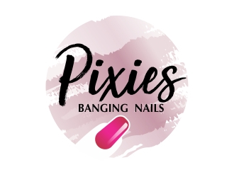 Pixies Banging Nails logo design by ruki