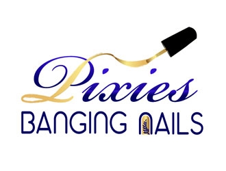 Pixies Banging Nails logo design by frontrunner