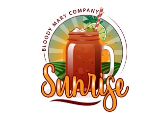 sunrise bloody mary company logo design by frontrunner