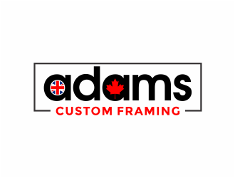 Adams Custom Framing logo design by mutafailan