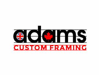 Adams Custom Framing logo design by mutafailan
