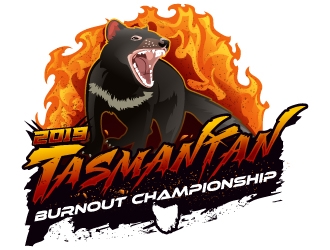 2019 Tasmanian Burnout Championship logo design by Aelius