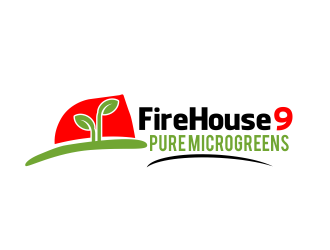 Fire House 9 - Pure Microgreens logo design by serprimero