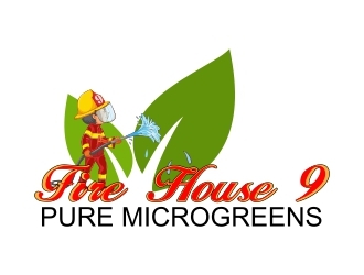 Fire House 9 - Pure Microgreens logo design by falah 7097