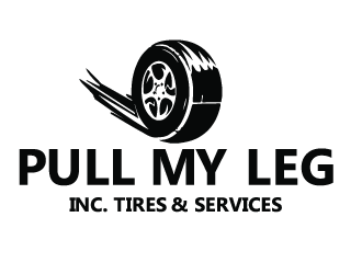 Pull My Leg, Inc. Tires & Services logo design by ManishSaini