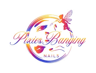 Pixies Banging Nails logo design by AYATA