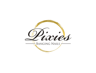Pixies Banging Nails logo design by Zeratu