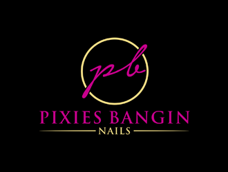 Pixies Banging Nails logo design by johana