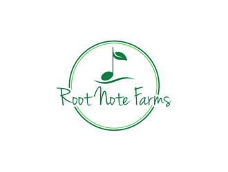Root Note Farms logo design by alby
