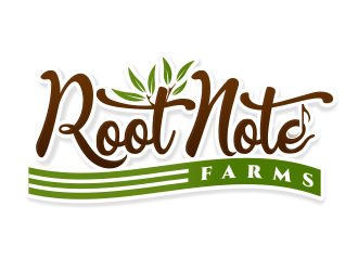 Root Note Farms logo design by schiena