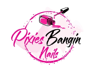 Pixies Banging Nails logo design by jaize